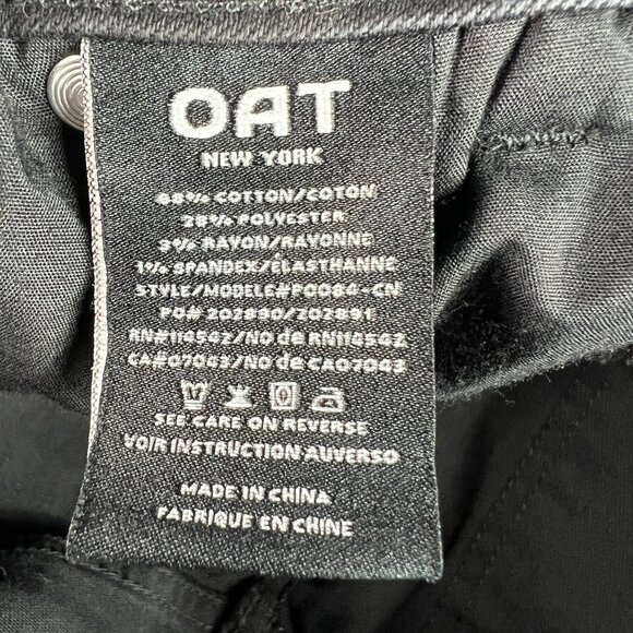 Oat New York Jeans Women's 32x29* High Rise Wide Leg Black Faded Denim Tag 30 - Picture 9 of 16